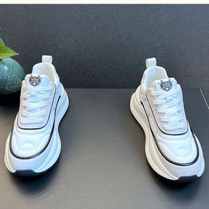 Zapatos Deportivos de Verano con Suela Gruesa y Aumento de Altura, Estilo Casual, con Cordones, Malla Transpirable, Suela de PVC, Ligeros y a la Moda - Product Image 4