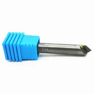 Milling Cutter For Aluminium Diamond Tip Tungsten Carbide Chamfer Cutter PCD Chamfering Milling Tools For Carbon Silicon Fiber Aluminum