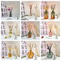 Ventes en gros de bougies parfumées en verre transparent personnalisées, aromathérapie, huiles essentielles