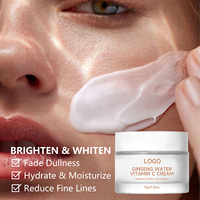 Crème de soin coréenne personnalisée au ginseng et à la vitamine C, éclaircissante, anti-âge, crème réparatrice de nuit