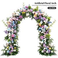 Kit floral artificiel multicolore Garden Dreamy pour arche, arrangement de fleurs mélangées pour toile de fond de mariage, rideau, décoration de fenêtre, ornement