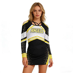 Костюмы для чирлидинга <span class=keywords><strong>Vatten</strong></span> VTC029 OEM/ODM для женщин, сублимационная печать, стразы - Product Image 1