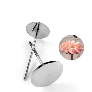 Stainless steel piping nails, piping needles, piping holders, DIY butter flower piping sticks, <b>baking</b> and decorating cake tools - Product Image 4