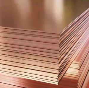 Feuille de cuivre brillant haute pureté 99,99 % C68700 C70600 C71500 pour toiture avec service de découpe pour applications décoratives - Product Image 1