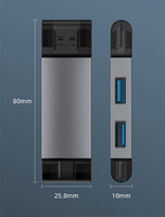 7-in-1 Multifunction USB 3.0 Card Reader with Type-C Interface OTG Compatible SD TF USB Flash Drive Adapter