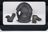 Casque de moto tout-terrain intégral avec double visière et coque en ABS pour VTT, fermeture rapide, toutes saisons