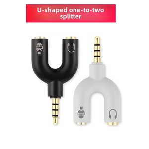 Bộ chuyển đổi âm thanh OTG AC 3.5mm loại Y bộ chia tai nghe ghép nối một đến hai cho điện thoại di động & máy tính còn hàng - Product Image 6