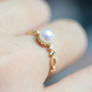 Bagues <span class=keywords><strong>de</strong></span> fiançailles Akoya bon marché à prix d'usine bijoux en or rose 14 carats 18 carats perles d'eau <span class=keywords><strong>de</strong></span> mer véritables conceptions fines <span class=keywords><strong>Zales</strong></span> près <span class=keywords><strong>de</strong></span> chez moi - Product Image 3