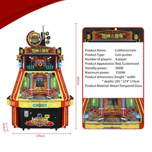 Gettone personalizzato spintore guadagnare soldi singolo 4 giocatori produttori di spintore Bonus foro spintore macchina per la vendita - Product Image 2