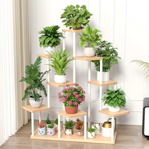 Support pour plantes en pot, <span class=keywords><strong>étagère</strong></span> haute pour plantes d'intérieur, supports à fleurs, <span class=keywords><strong>étagère</strong></span> pour plantes pour jardin, balcon, salon - Product Image 3