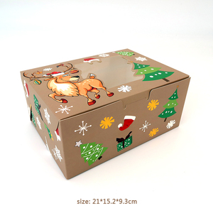 Scatole dirette di fabbrica scatole per torte colorate personalizzate all'ingrosso scatole di carta natalizie personalizzate <span class=keywords><strong>online</strong></span> - Product Image 5