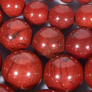 Cuentas de piedra redonda de <span class=keywords><strong>jaspe</strong></span> rojo, joyería Natural, pulsera, collar, 4mm, 6mm, 8mm, 10mm, 12mm, 14mm, bolsa de roca HSS - Product Image 6