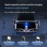 Chargeur de voiture sans fil à charge rapide pour iPhone pour Samsung Support de téléphone pour voiture 15W Induction par gravité Support de téléphone pour voiture