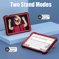 Étui robuste et résistant pour Samsung Tab S10 Lite S10 FE S9 FE S9 11 avec béquille, sangle d'épaule, porte-stylo, design de dessin animé pour enfants