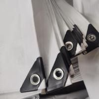 Bâche en PE blanche, couverture en HDPE imperméable et résistante pour l'utilisation de tentes événementielles