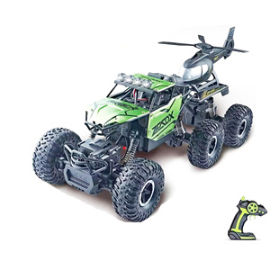 Voiture de course électrique tout-terrain télécommandée 2,4 GHz 4x4 1/6 haute vitesse, véhicule en alliage à 6 roues pour escalade sur rochers - Product Image 4