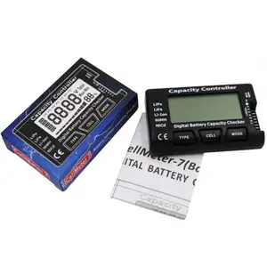 1 2024 venta al por mayor probador de batería Digital de alta calidad controlador de batería indicador LCD medidor probador