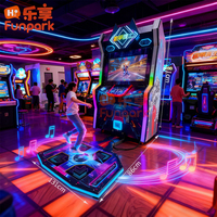Machine de danse pour enfants en métal Funpark, jeu d'arcade à pièces avec garantie d'un an pour les salles de jeux et les parcs d'attractions