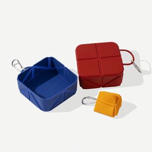 Foldable Eco-friendly Food Grade <b>Silicone</b> Pet <b>Bowl</b>-Waterproof Customizable Logo Portable for Dogs/Cats Outdoor Use Durable Cute - Product Image 1