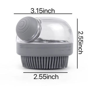 Escova de Shampoo de Silicone com Dispenser de Líquido - Ferramenta Rica para Limpeza do Couro Cabeludo, Esfoliante Multifuncional para Lavagem de Cabelo - Product Image 2