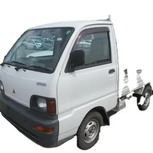 Mistubishi Minicab卡车低公里4wd Kei级迷你卡车存款装运二手1999 2014发光二极管电动织物白色深色氙气