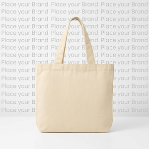 100% Cotton Canvas Reusable Shopping Tote <b>Bag</b> Eco-friendly Washable Grocery <b>Bag</b> Letter Pattern <b>Medium</b> <b>Size</b> Hand Length Handle - Product Image 4