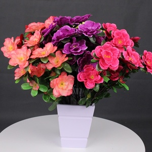 Set <span class=keywords><strong>di</strong></span> <span class=keywords><strong>Fiori</strong></span> Artificiali <span class=keywords><strong>di</strong></span> Azalea in Seta per Decorazioni <span class=keywords><strong>di</strong></span> Grandi Dimensioni, per Matrimoni, Centri Commerciali, Palcoscenici - Product Image 2