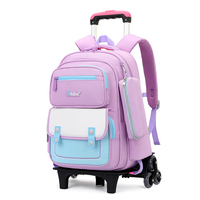 Venta directa de fábrica, mochila de estudiante desmontable de gran capacidad, mochila multicapa para niños y niñas