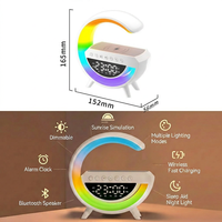 Ensemble cadeau d'entreprise avec logo personnalisé, tasse isotherme intelligente à LED avec lumière de réveil au lever du soleil, haut-parleur, cadeau promotionnel pour clients VIP