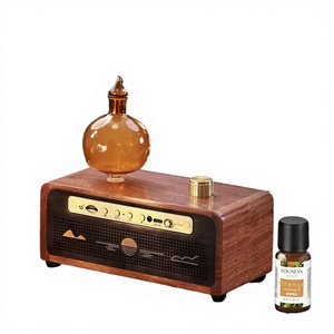 Diffuseur d'huiles essentielles aromatiques LOUISFAN Ebony avec haut-parleur musical humidificateur - Encens japonais, bois de santal, parfum automatique - Product Image 3
