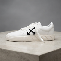 Baskets blanches en cuir véritable avec logo flèche noire brodé, à lacets, respirantes, imprimé léopard, anti-odeur, chaussures de ville toutes saisons