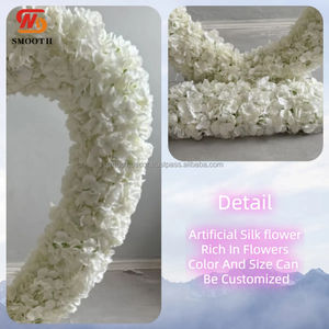 Arc de mariage artificiel lisse conception asymétrique cassée soie Rose 1.8-2.4m OEM à vendre - Product Image 2