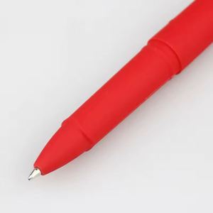 <b>Cheap</b> Rubber Coted Custom Black and Gold Promotional Cozy Soft Touch Gel <b>Pen</b> With Logo - Product Image 3