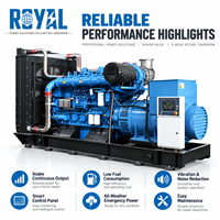 Generator Diesel Tipe Terbuka Royal 2000kw 2500kva MTU GENSET 20V4000G14F Daya Utama Bersertifikasi ISO CE untuk Konstruksi Pertambangan