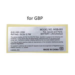 Nhãn mới trở lại nhãn dán thay thế cho GB trước <span class=keywords><strong>SP</strong></span> cho bảng điều khiển trò chơi <span class=keywords><strong>GBA</strong></span>/<span class=keywords><strong>GBA</strong></span> <span class=keywords><strong>SP</strong></span>/GBC/GBP - Product Image 5