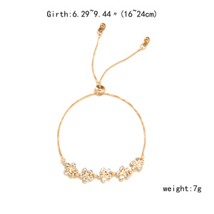 Braccialetto con Stella a Cinque Punte e Zirconi, Regalo Ideale <span class=keywords><strong>per</strong></span> Migliore Amica, Versione Coreana Semplice, Braccialetti con Perline alla Moda - Product Image 6