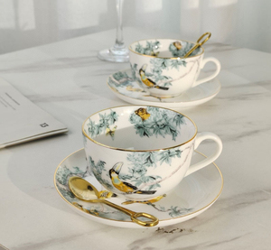 European Style Light Luxury Ceramic Eco-Friendly High-end Afternoon <b>Tea</b> Plate and Coffee <b>Cup</b> Exquisite Gift Box <b>Set</b> - Product Image 2