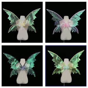 Disfraz de Hada de las flores para niña, fiesta de vacaciones, alas de mariposa de hadas, estampado de alas de mariposa coloridas - Product Image 2