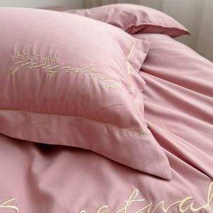 Bộ đồ giường bốn mảnh Bộ chăn <span class=keywords><strong>Polyester</strong></span> đơn giản chăn Ga Trải Giường ký túc xá mùa hè Bộ bốn mảnh - Product Image 3