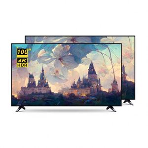 สมาร์ททีวีจอแบนขนาด 100 นิ้ว ดีไซน์ทันสมัย ป้องกันการระเบิด ความละเอียด 4K HD UHD LED พร้อมระบบแอนดรอยด์ ขนาด 100 นิ้ว ป้องกันการระเบิด 4K สมาร์ททีวี - Product Image 1