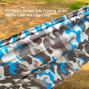 Hamaca Ligera de Nailon para 2 Personas con Mosquitero, Patrón de Camuflaje, Portátil, para Senderismo, Excursionismo, Playa y Camping - Product Image 4
