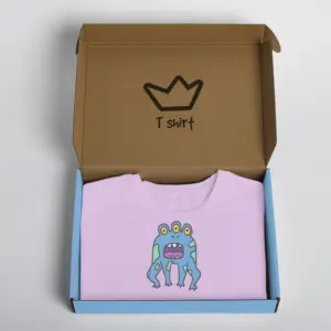Op Maat Bedrukt Recyclebaar Golfpapier Mailing Cadeau Luxe Kledingdoos Kinderkleding Verpakking T-Shirtdozen