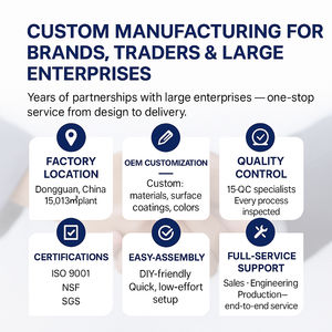 מדף מתכת 5 קומות מתכוונן, עמיד וחזק, עשוי פלדת פחמן, ציפוי אבקה, עמיד בפני קורוזיה, מתאים למחסן - Product Image 3