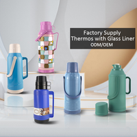2L 3.2L Haute Qualité Prix Concurrentiel Durable Deux Couvercles Isolé En Plastique Pot D'eau Fiole À Vide Thermos Avec Poignée