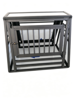 Cage à chien portable en aluminium, vente en gros d'usine, caisse de transport de haute qualité, boîte de transport pour chien, respirante et durable