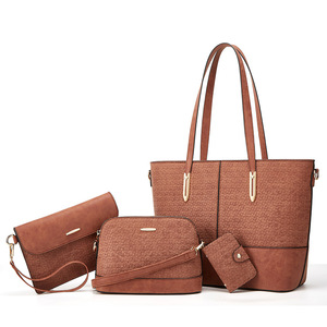 Nuevo Bolso de Mujer Versátil de Forro Polar, Bolso Bandolera de Cuatro Piezas, Bolso de Hombro de Gran Capacidad, Superventas - Product Image 5