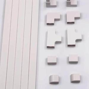 表面実装型PVCダドトラッキング電気配線管壁掛け配線ダクトスロット付きカスタム装飾配線管ジャンクションボックス - Product Image 3