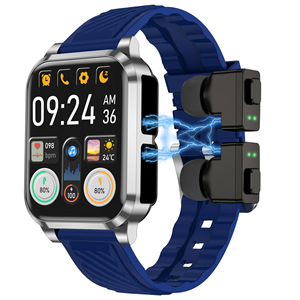 Reloj inteligente AIMB‑Z20 con Bluetooth, llamadas, frecuencia cardíaca, seguimiento del sueño, auriculares TWS ocultos integrados, reloj inteligente deportivo para deportes al aire libre - Product Image 2