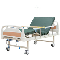 Lit d'hôpital électrique populaire à 2 manivelle pour soins intensifs avec matelas |   pour les soins aux patients en milieu hospitalier et les soins à domicile