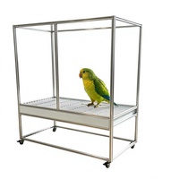 Cage à oiseaux en alliage d'aluminium sur mesure, norme européenne, profil 20, grande cage pour oiseaux, enclos pour animaux de compagnie